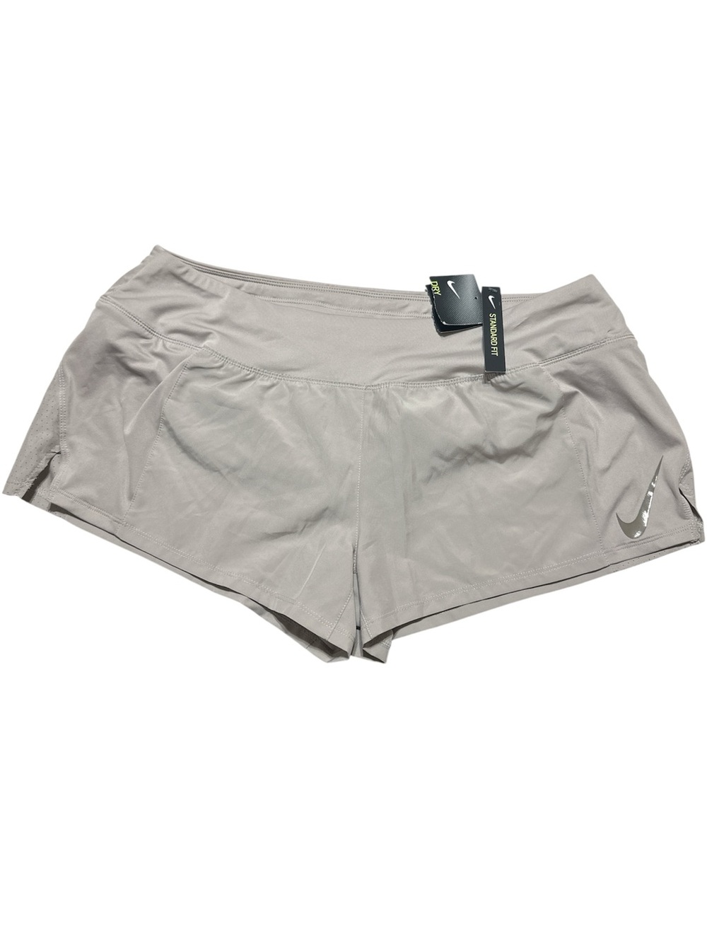 Nike Eclipse Running Shorts Women Size XL Taupe
